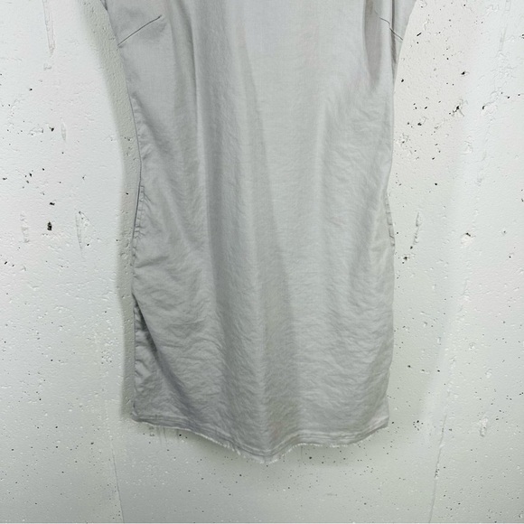 Level 99 size Small Frost Gray Linen Blend Dress - Picture 6 of 14